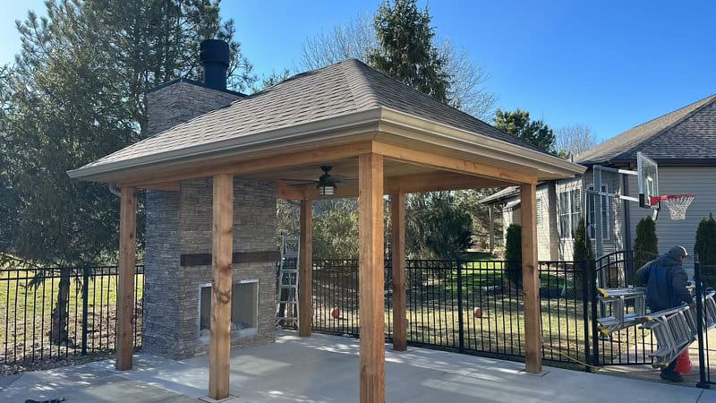 outdoor gazebo build ofallon mo 2